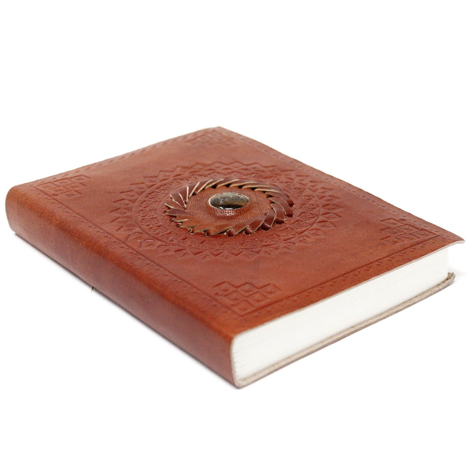 Leather Tigereye Notebook 17x12 cm - best price from Maltashopper.com LBN-13