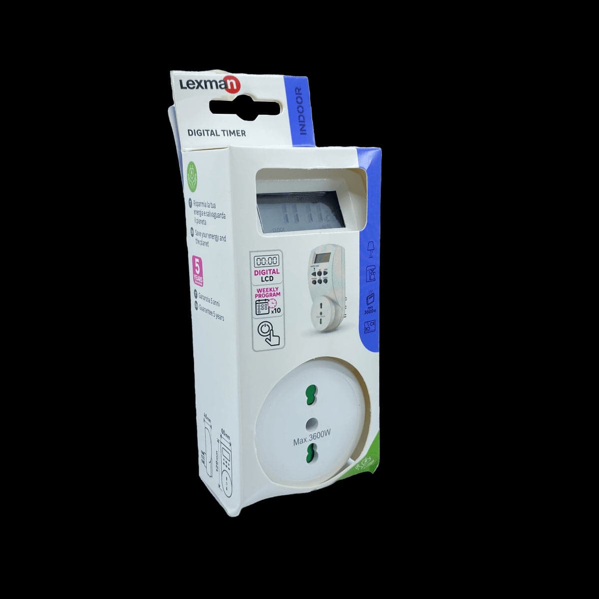 DIGITAL INDOOR TIMER - Premium Programmable Sockets from Bricocenter - Just €11.99! Shop now at Maltashopper.com