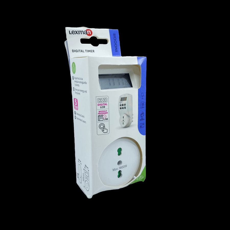 DIGITAL INDOOR TIMER - Premium Programmable Sockets from Bricocenter - Just €11.99! Shop now at Maltashopper.com