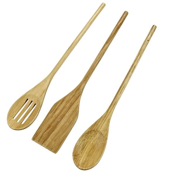 BASIC Kitchen utensils 3-piece set natural H 0.8 x W 4 x L 30.5 cm