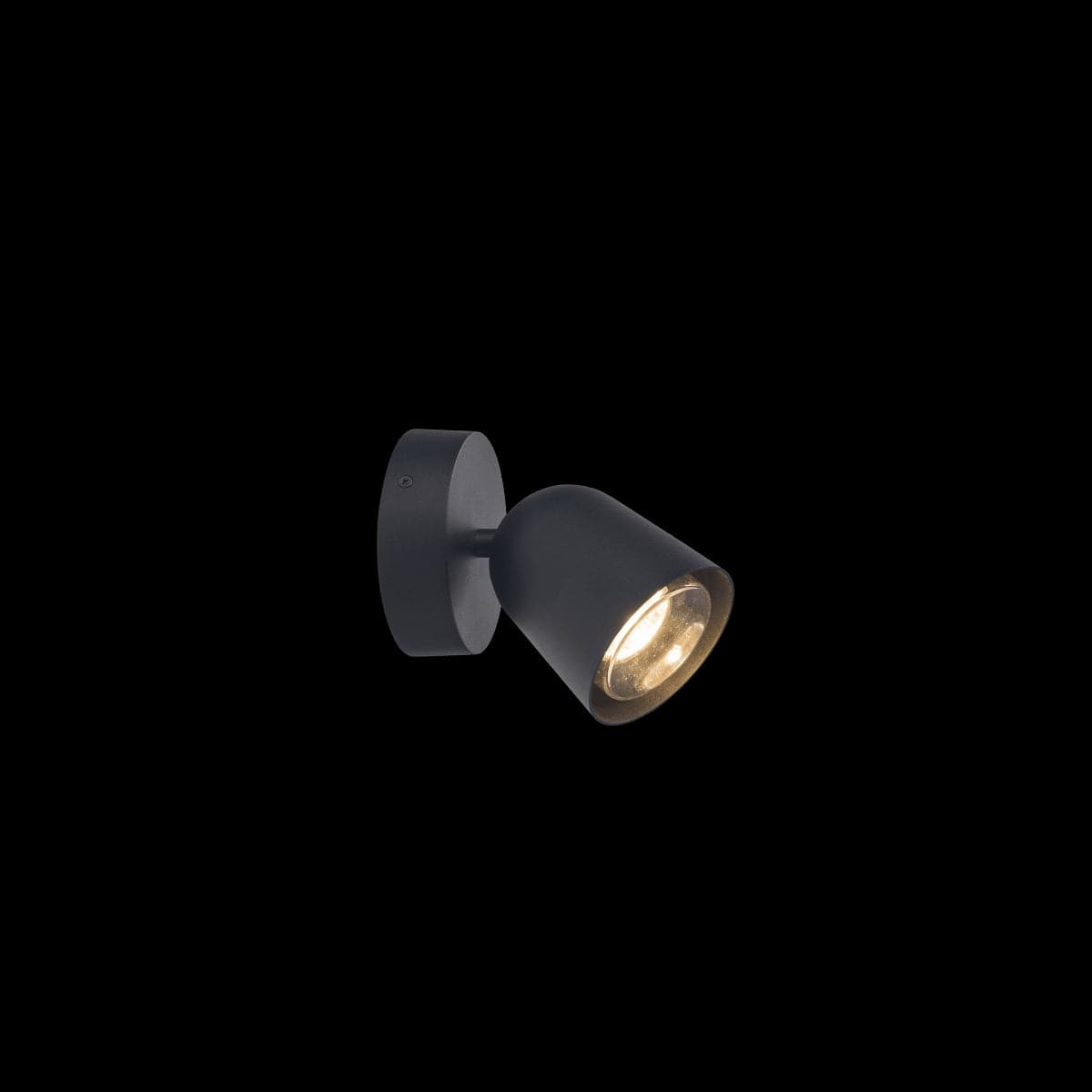 PHILLY WALL LIGHT ALUMINIUM BLACK 12X14.6XH17 CM GU10=25W IP44 - best price from Maltashopper.com BR420007262