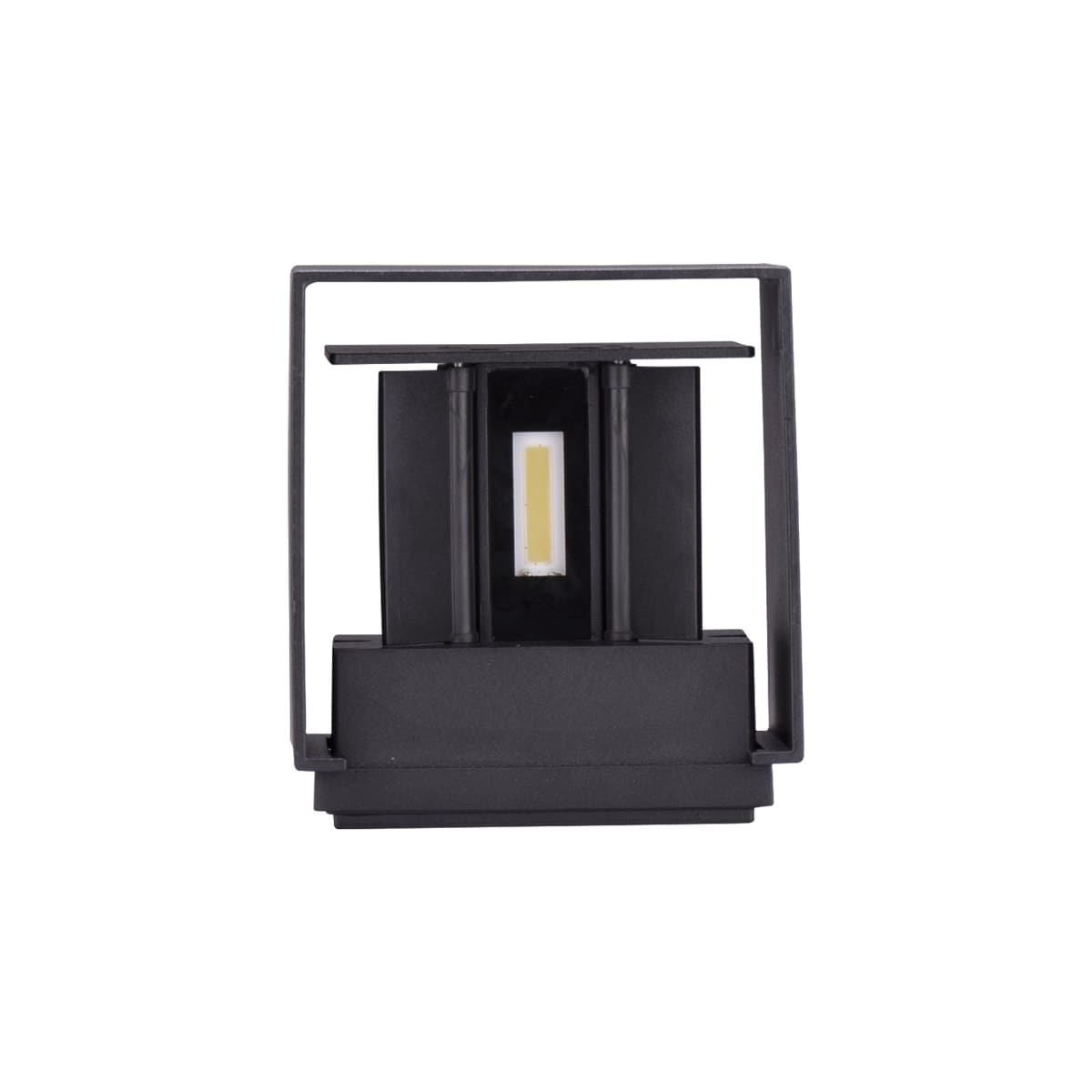 ROXBURY ALUMINIUM WALL LIGHT BLACK 10X10XH10 CM LED 810LM NATURAL LIGHT UP&amp;DOWN IP54 - best price from Maltashopper.com BR420007266