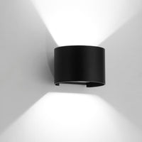 ROXBURY ALUMINIUM WALL LIGHT BLACK LED NATURAL LIGHT IP54 - best price from Maltashopper.com BR420008008