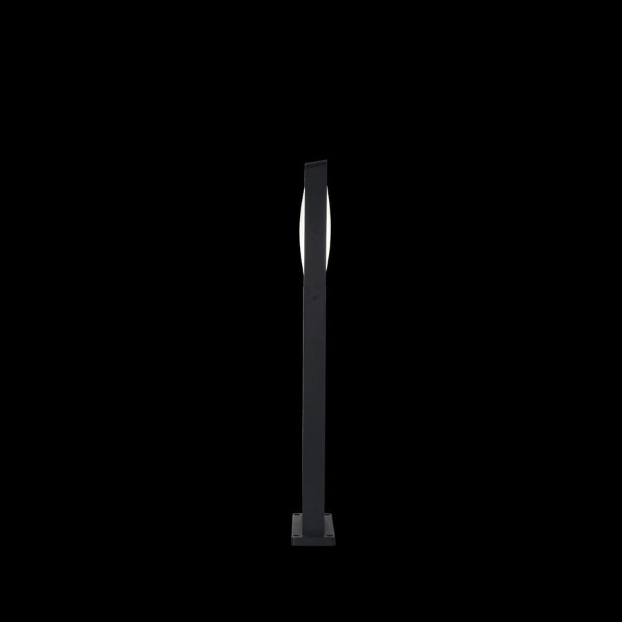 Bricocenter ALOGA ALUMINIUM STREET LAMP GREY 20X8XH65CM LED 14W 1900LM NATURAL LIGHT IP54
