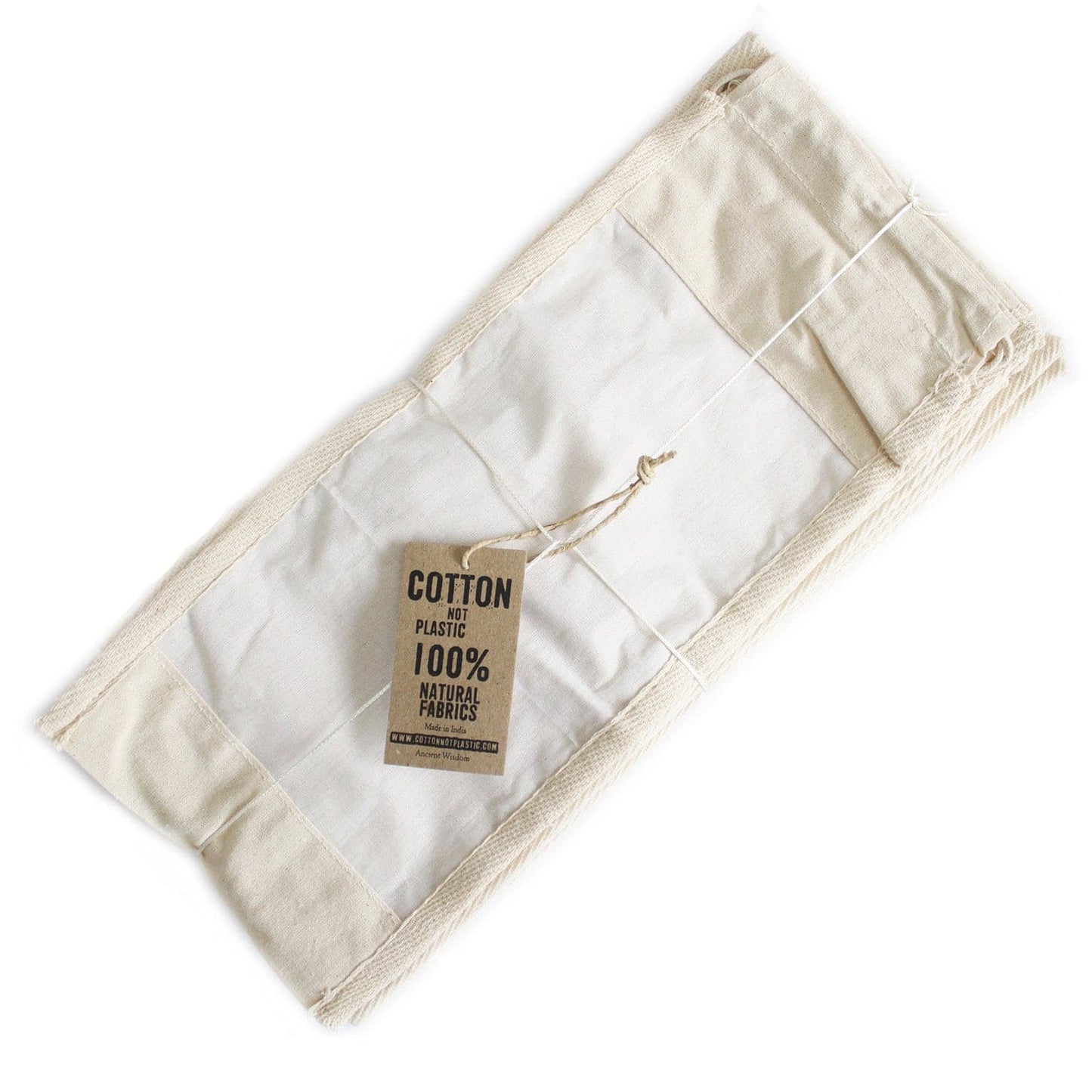 Long Cotton Window Pouch - 35x15cm - best price from Maltashopper.com NATWP-04