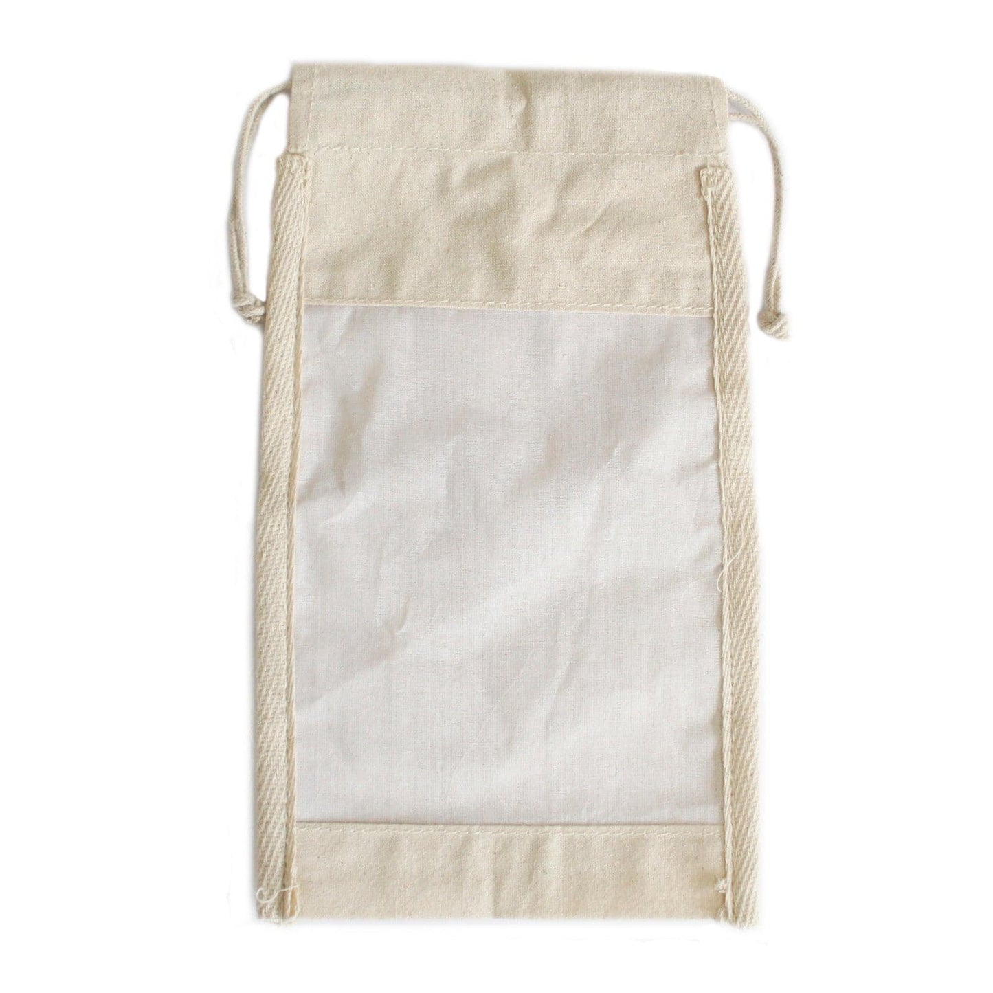 Lrg Cotton Window Pouch - 26x15cm - best price from Maltashopper.com NATWP-03