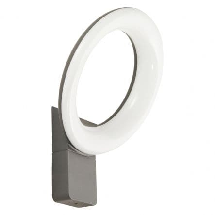 QUITO - grey aluminium 28.7x24x15.4cm LED 23W natural light IP54 - best price from Maltashopper.com BR420004244