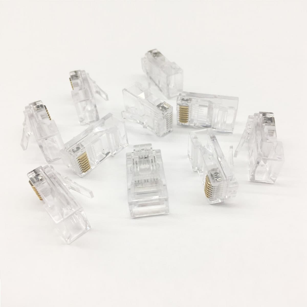 10 RJ45 CAT5 CRIMP CONNECTORS - best price from Maltashopper.com BR420230944