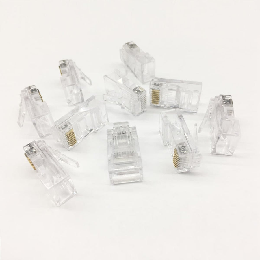 10 RJ45 CAT5 CRIMP CONNECTORS - best price from Maltashopper.com BR420230944