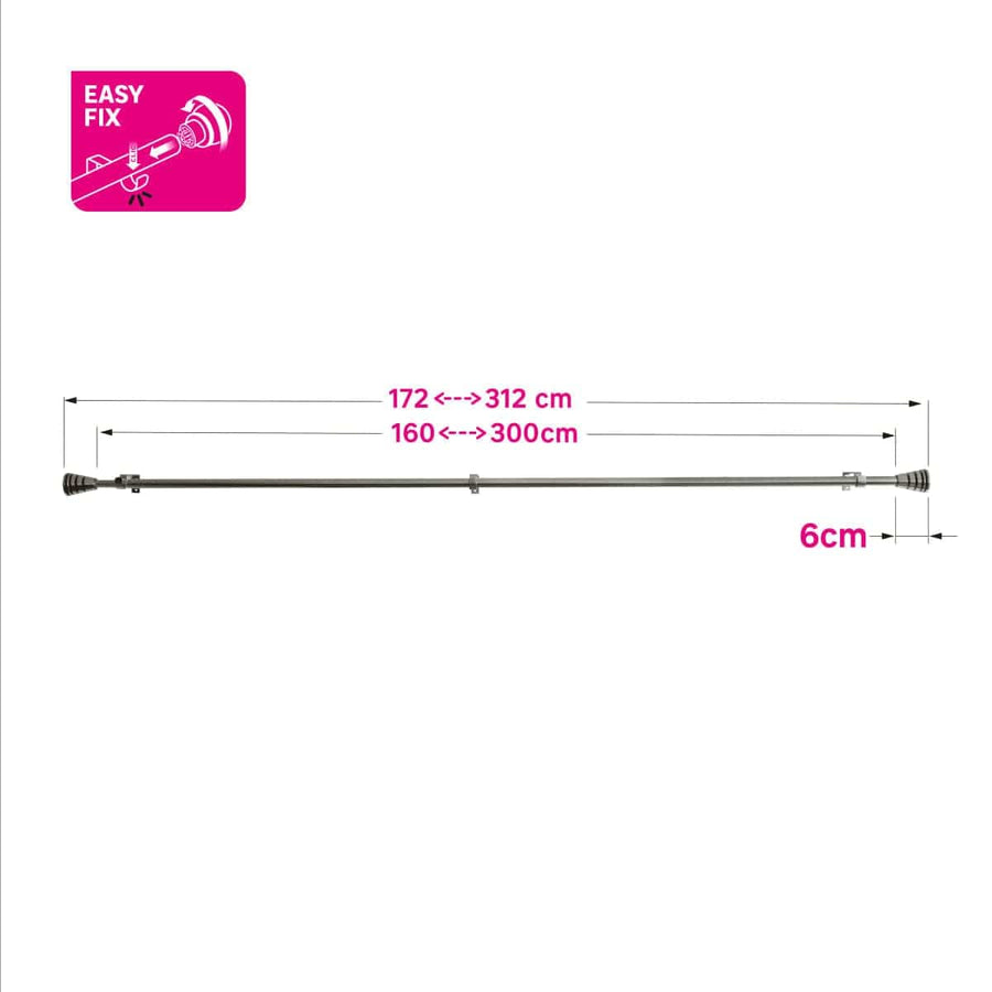 Bricocenter ASPYRAL NICKEL METAL RELAUNCH KIT 160-300CM D16/19