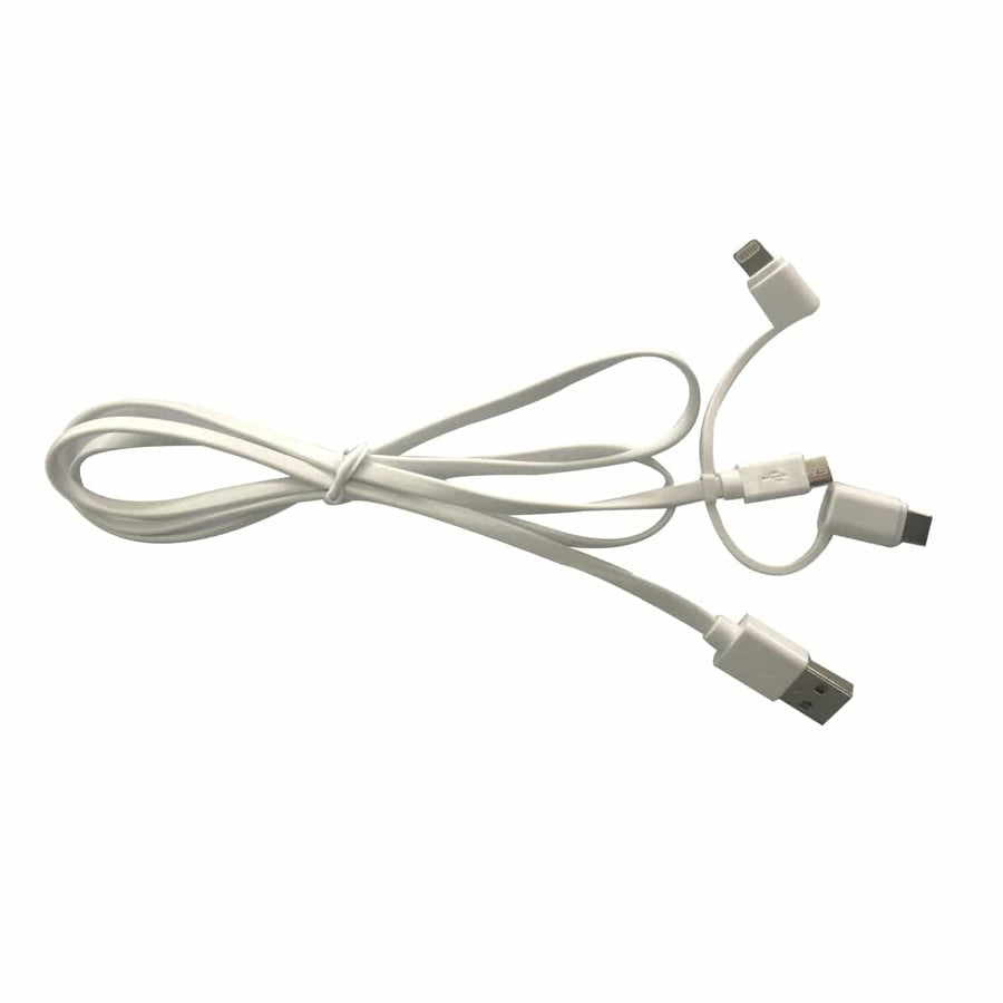 Bricocenter 1MT MICRO USB / A TYPE USB CABLE + LIGHTNING + C TYPE USB ADAPTER