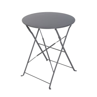 FLORA NATERIAL FOLDING TABLE 2 PLACES ROUND STEEL D 60XH71 - best price from Maltashopper.com BR500009665