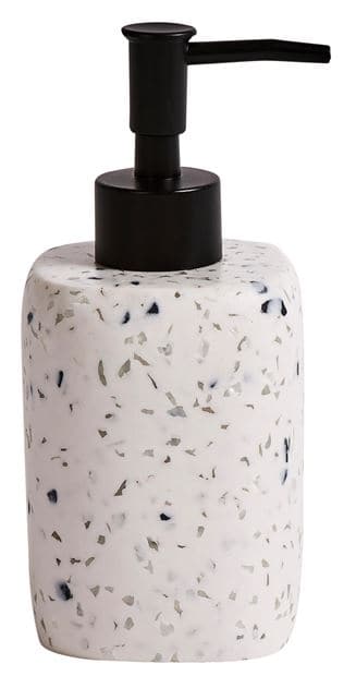 TERRAZZO White soap dispenser H 16.5 x W 7.2 x D 7.2 cm - best price from Maltashopper.com CS602931