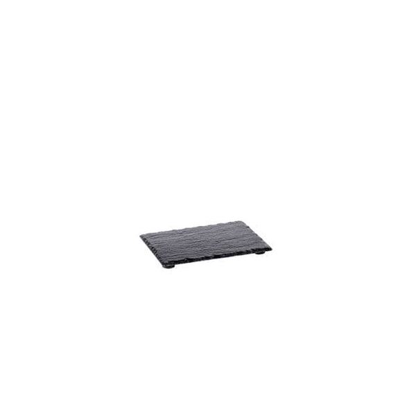 SLATE Black plate, W 14 x L 10 cm