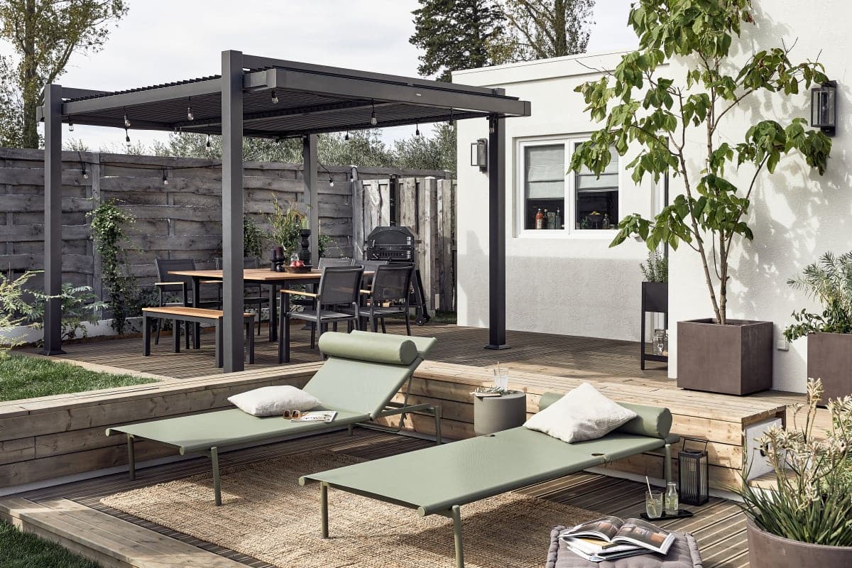 NATERIAL ORIS EXTENDABLE TABLE 102/147X147X75 ALUMINIUM EUCALYPTUS - Premium Garden Tables from Bricocenter - Just €458.99! Shop now at Maltashopper.com