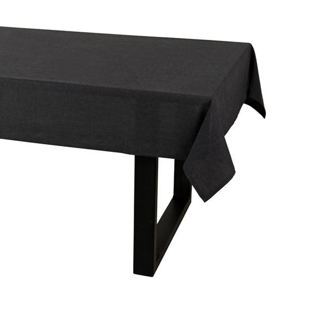 ORGANIC Black tablecloth W 140 x L 200 cm - best price from Maltashopper.com CS616455