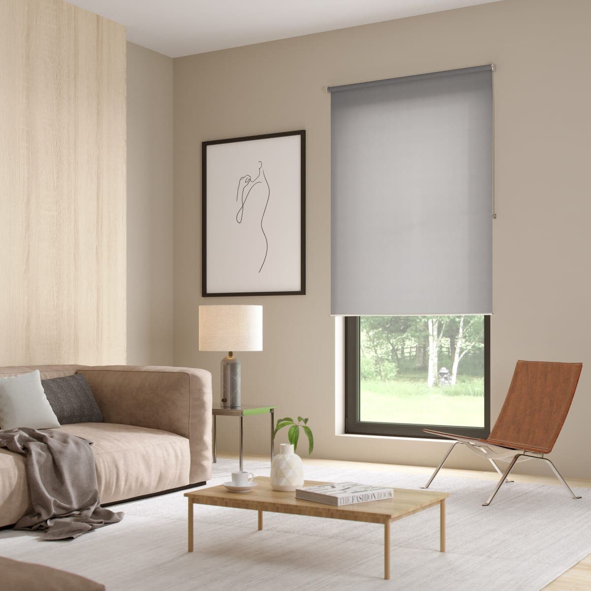 SAMBA GREY GRANITE FILTER ROLLER BLIND 90X250CM - best price from Maltashopper.com BR480010958