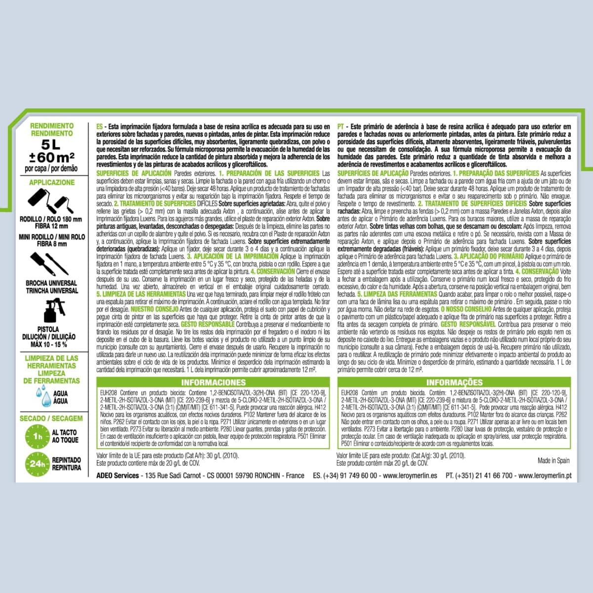 Bricocenter LUXENS OUTDOOR INSULATING FIXATIVE 5LT