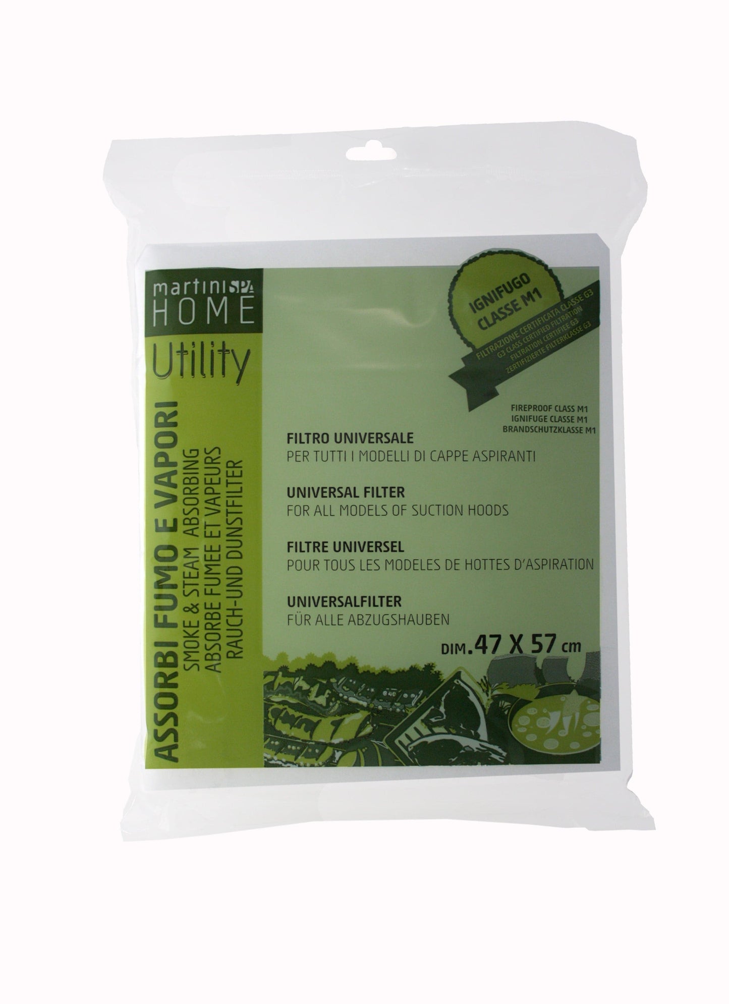 Bricocenter SMOKE-ABSORBING FILTERCAPPET MIS. 47X57 CM WHITE