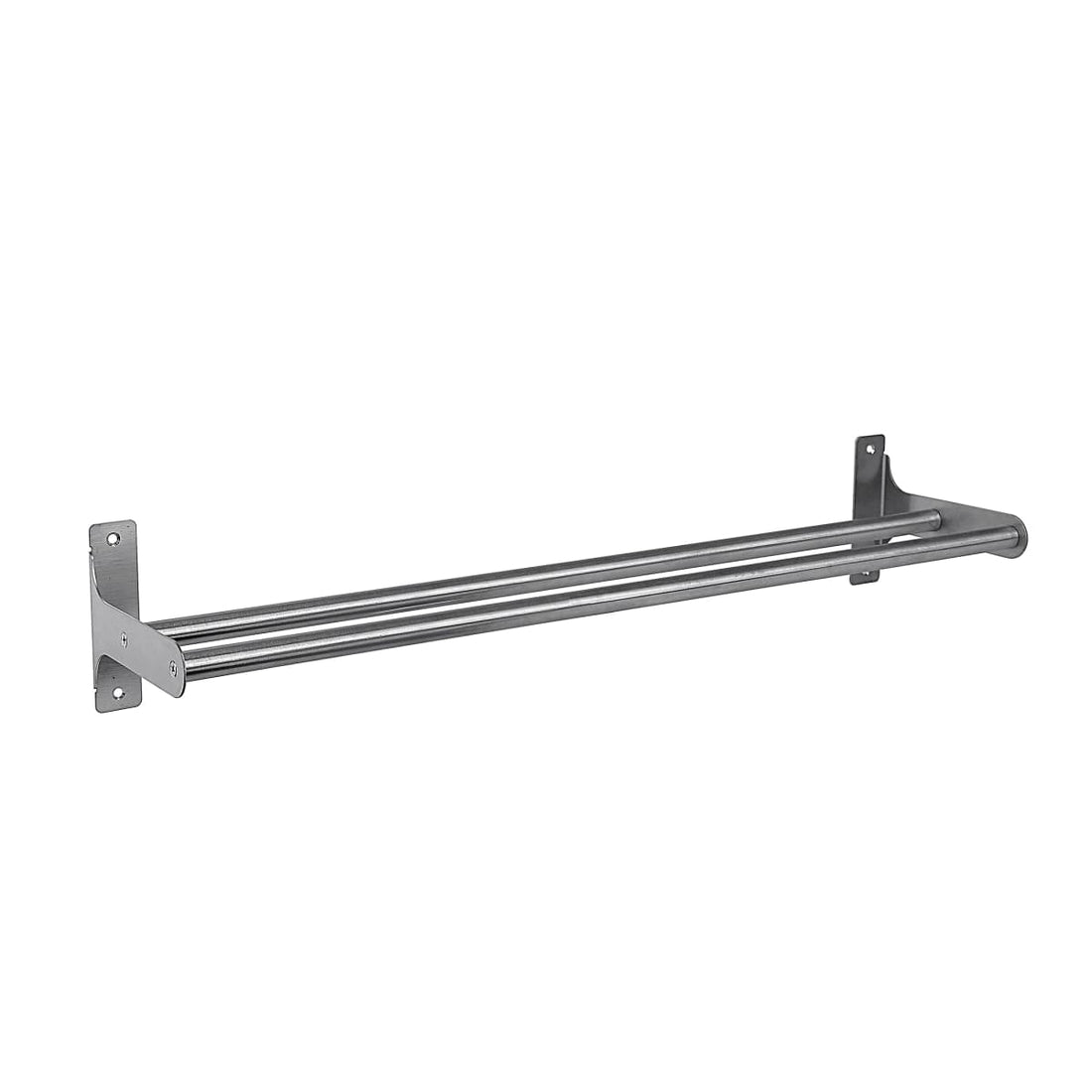 TOWEL RAIL L 60 CM BAR DOUBLE SCREWS LOFT/MIA BRUSHED STEEL - best price from Maltashopper.com BR430003635