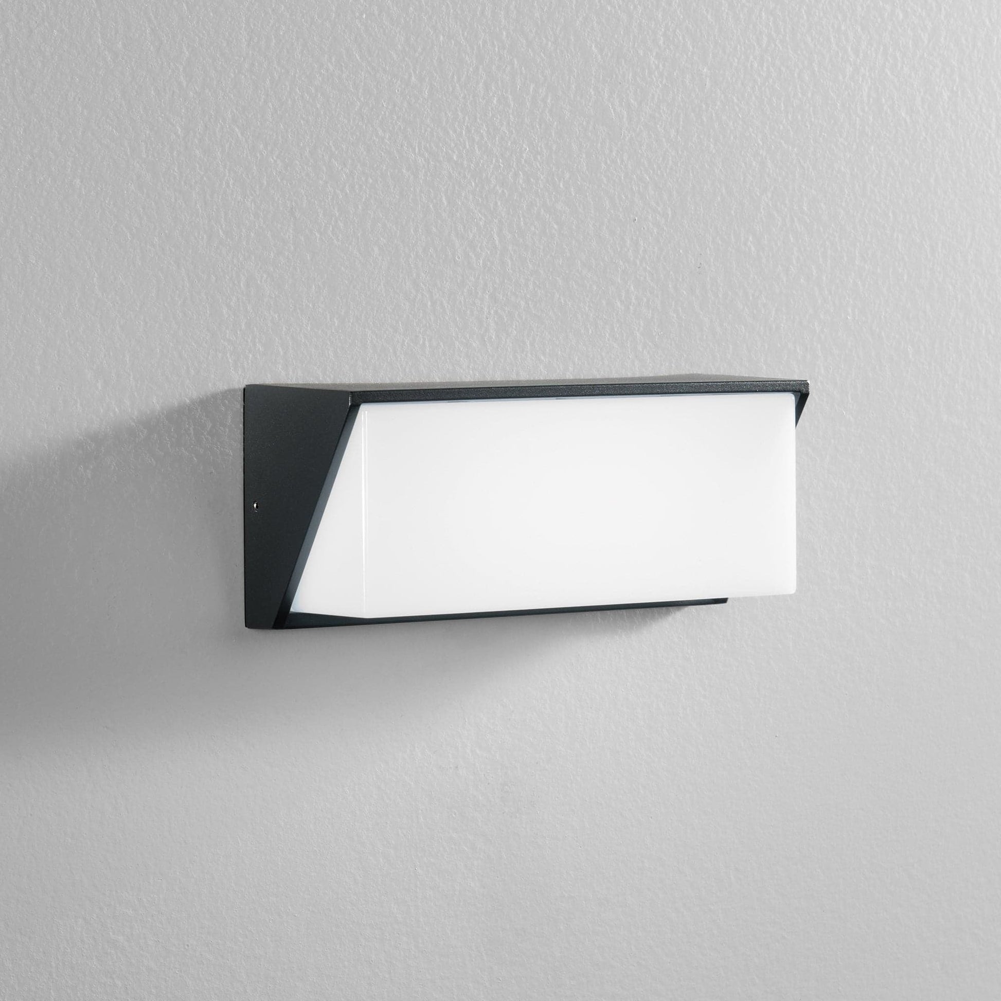 Bricocenter LUXON ALUMINIUM WALL LIGHT GREY 25X11X9,5CM LED 12W NATURAL LIGHT IP54
