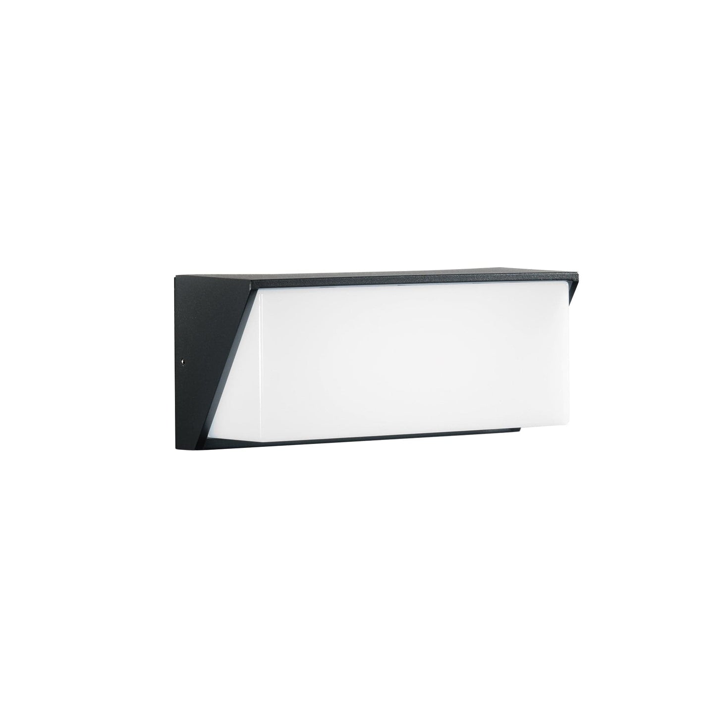Bricocenter LUXON ALUMINIUM WALL LIGHT GREY 25X11X9,5CM LED 12W NATURAL LIGHT IP54