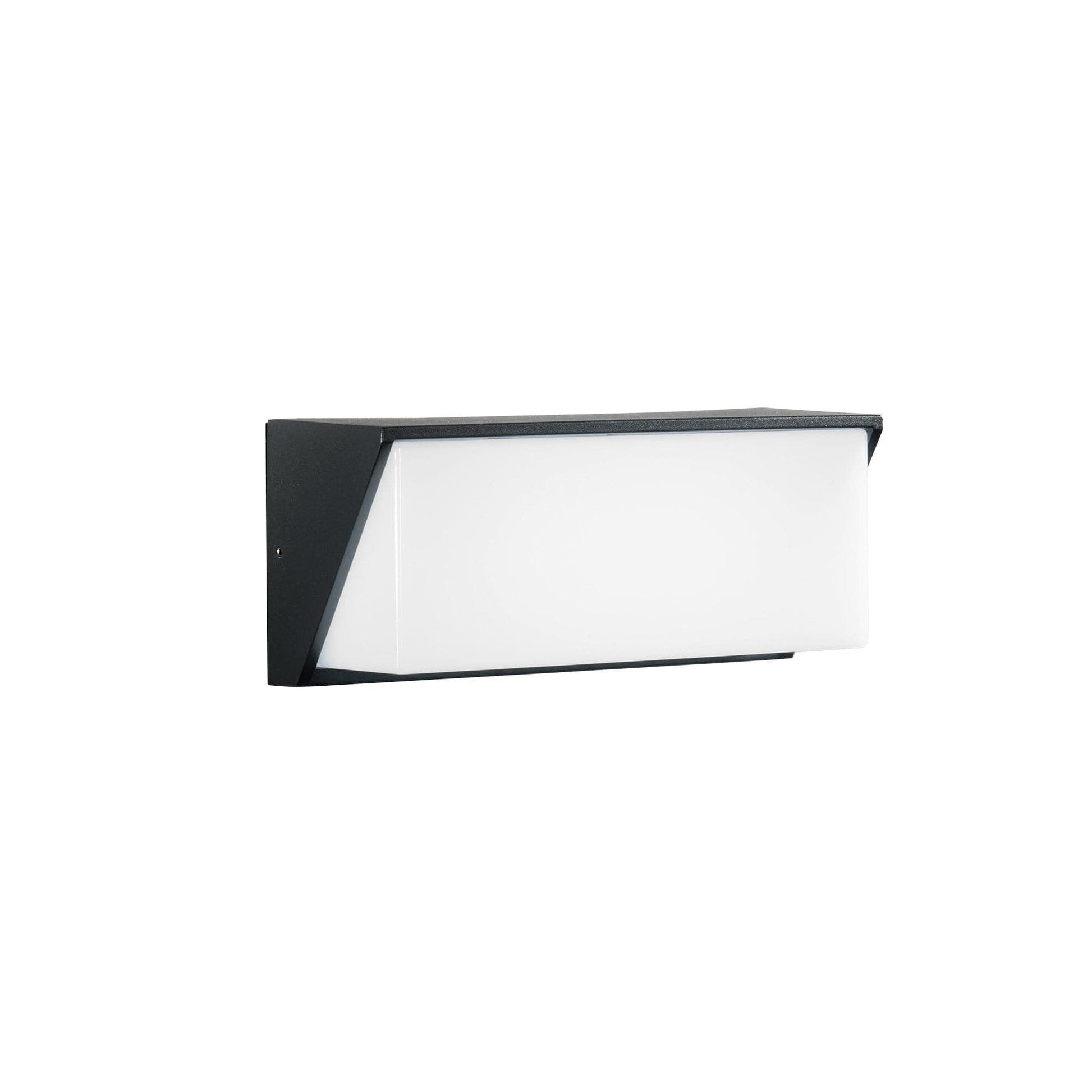Bricocenter LUXON ALUMINIUM WALL LIGHT GREY 25X11X9,5CM LED 12W NATURAL LIGHT IP54