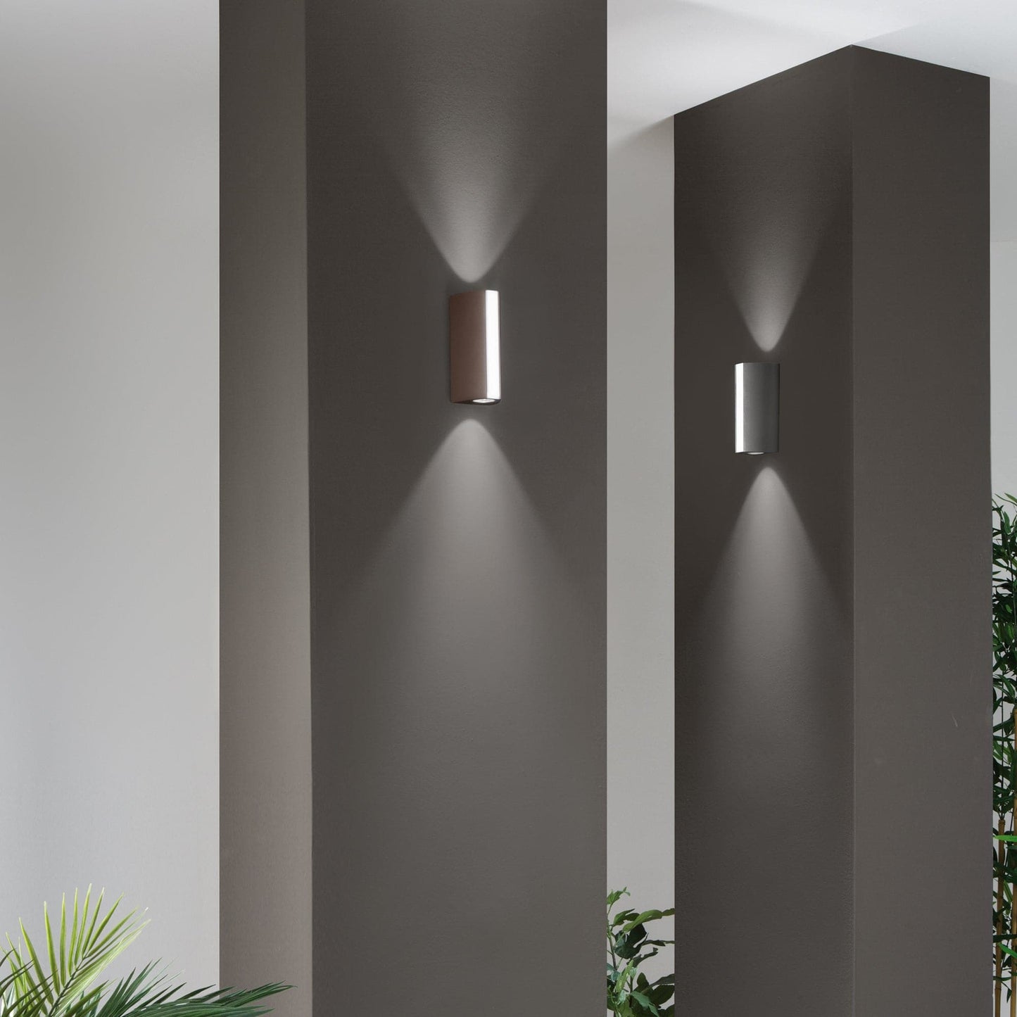 WALL LIGHT RAY ALUMINIUM GREY 20X8,5X7,8CM LED 14W NATURAL LIGHT IP54