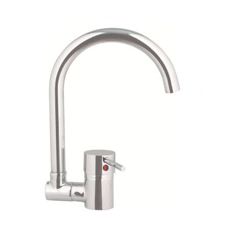 SPACE/JANINE SINK MIXER HIGH TILTING SPOUT - Premium Kitchen Taps from Bricocenter - Just €74.99! Shop now at Maltashopper.com