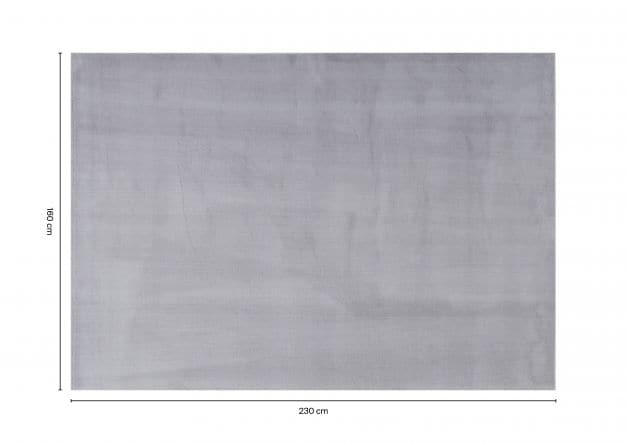SKY SILVER 160X230CM LONG PILE CARPET