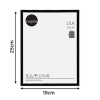 LILA FRAME 18X24 CM PVC BLACK - best price from Maltashopper.com BR480005941