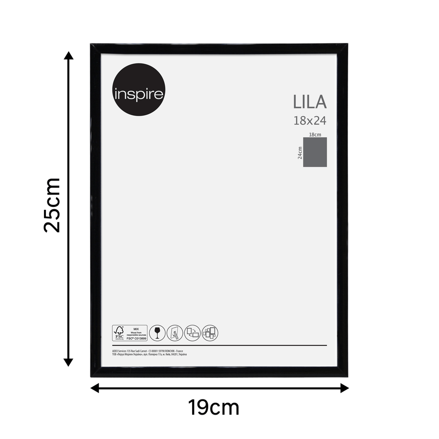 Bricocenter LILA FRAME 18X24 CM PVC BLACK