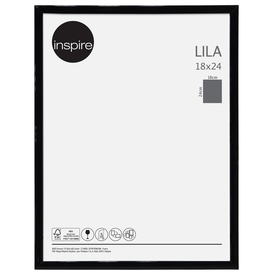 Bricocenter LILA FRAME 18X24 CM PVC BLACK