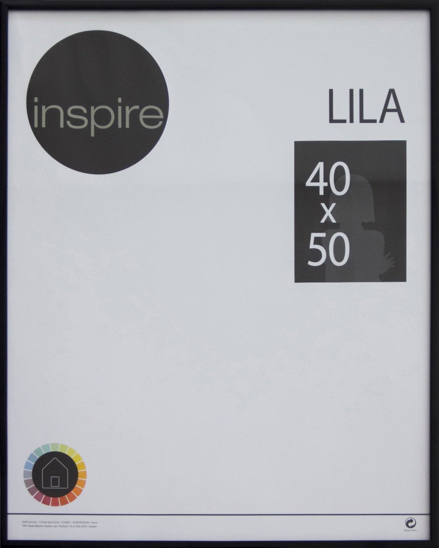 Bricocenter LILA FRAME 40X50 CM PVC BLACK