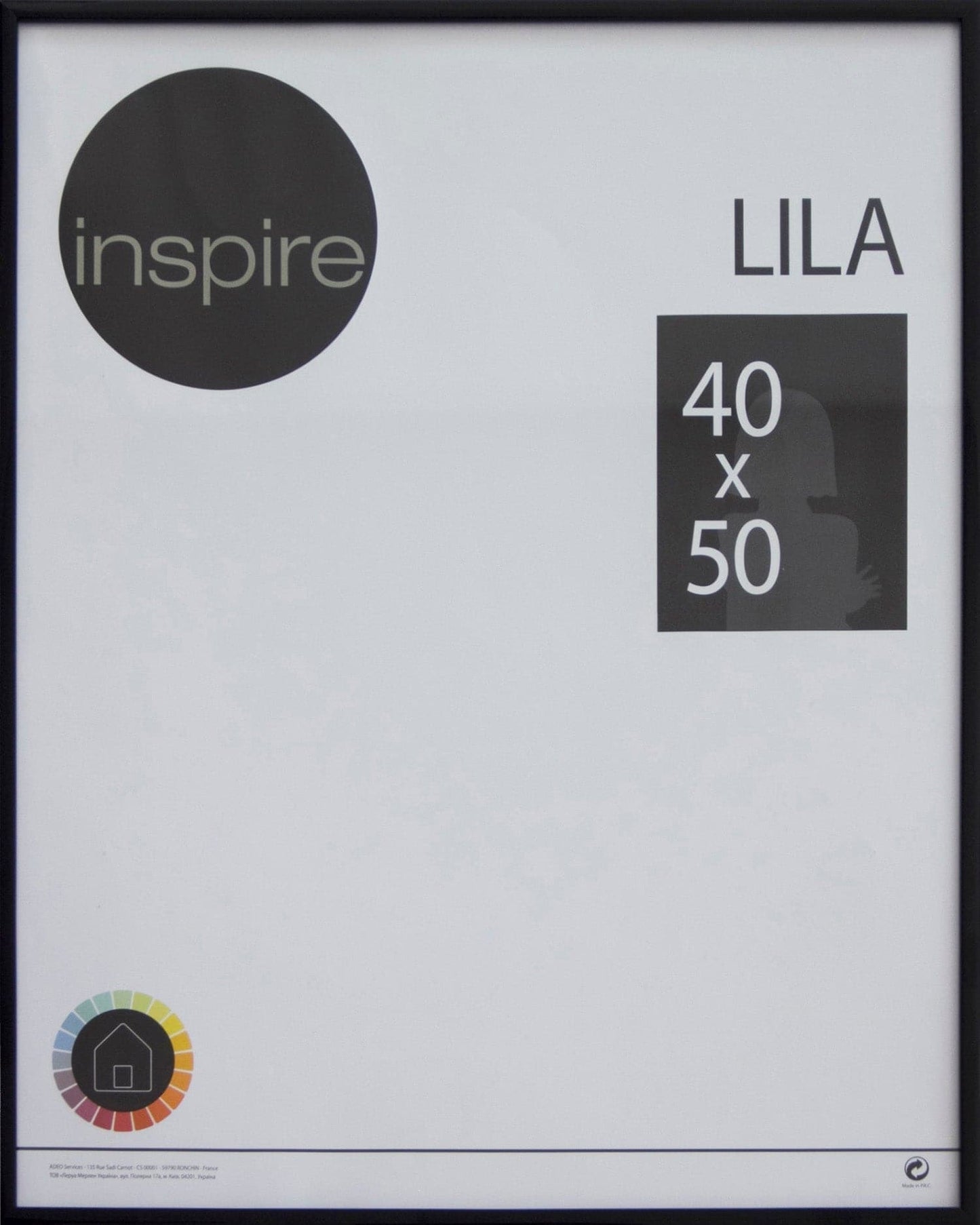 Bricocenter LILA FRAME 40X50 CM PVC BLACK