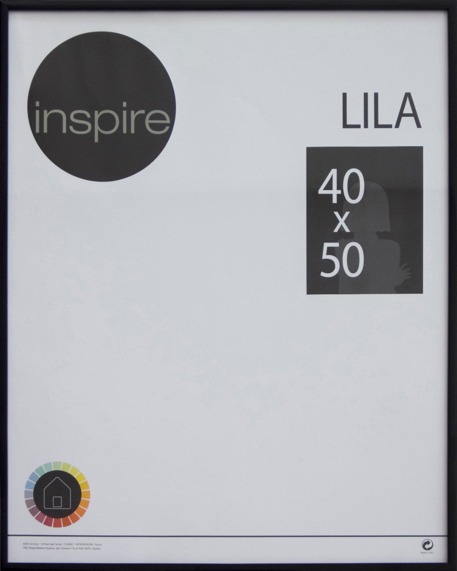 Bricocenter LILA FRAME 40X50 CM PVC BLACK