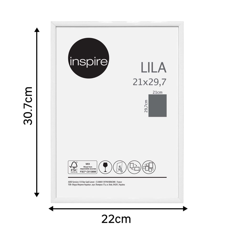 Bricocenter LILA FRAME 21X29.7 CM PVC WHITE
