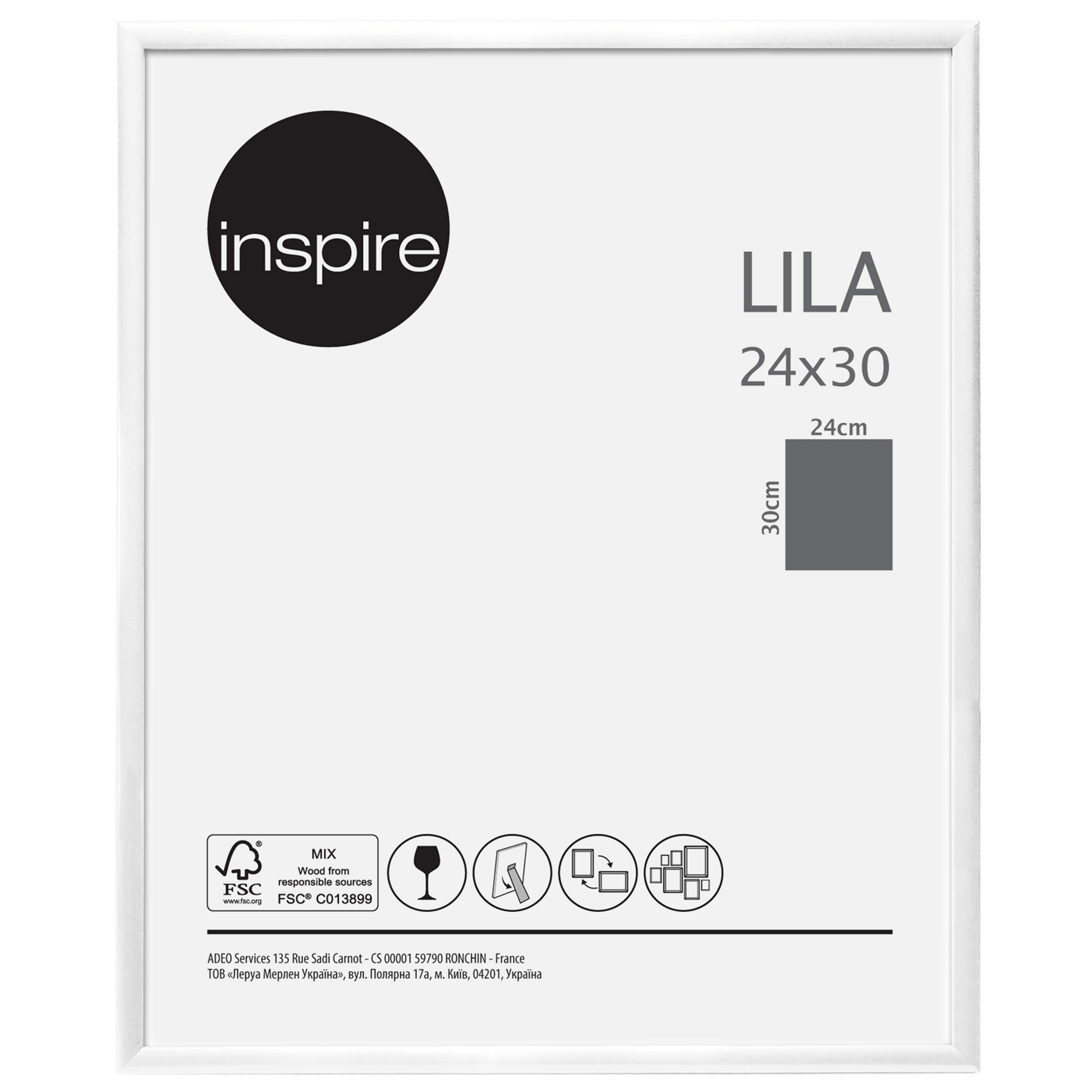 Bricocenter LILA FRAME 24X30 CM PVC WHITE