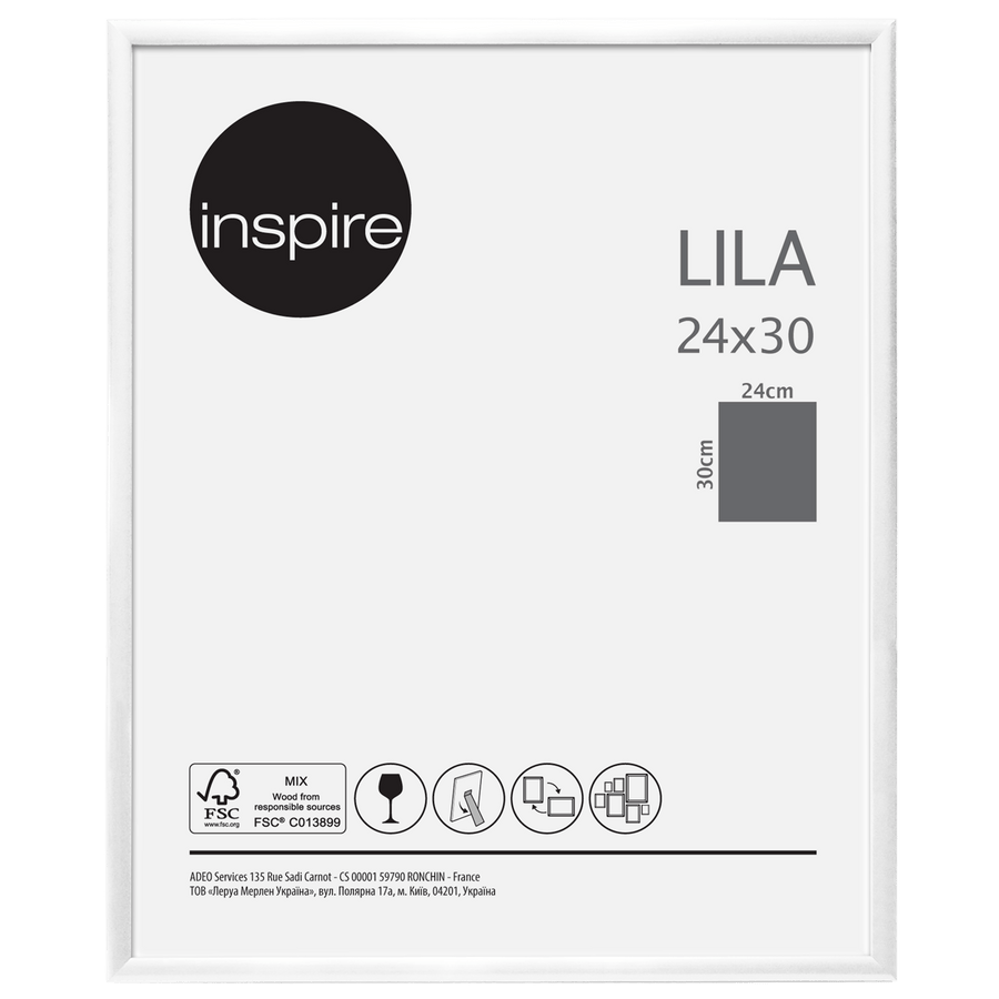 Bricocenter LILA FRAME 24X30 CM PVC WHITE
