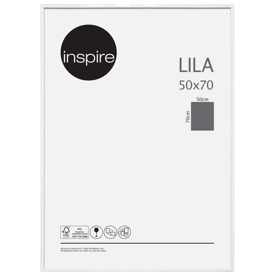 Bricocenter LILA FRAME 50X70 CM PVC WHITE