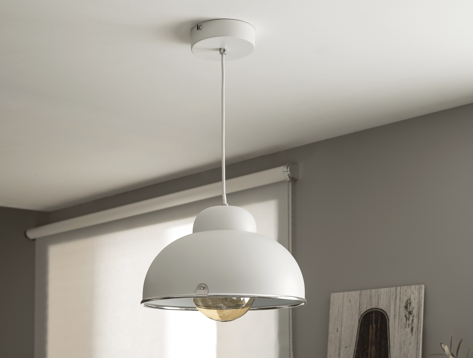 Bricocenter FARELL METAL CHANDELIER WHITE D31 E27=60W