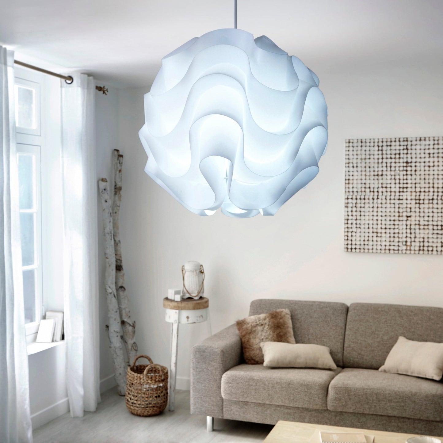 Bricocenter SKY PLASTIC CHANDELIER WHITE D30 E27=60W