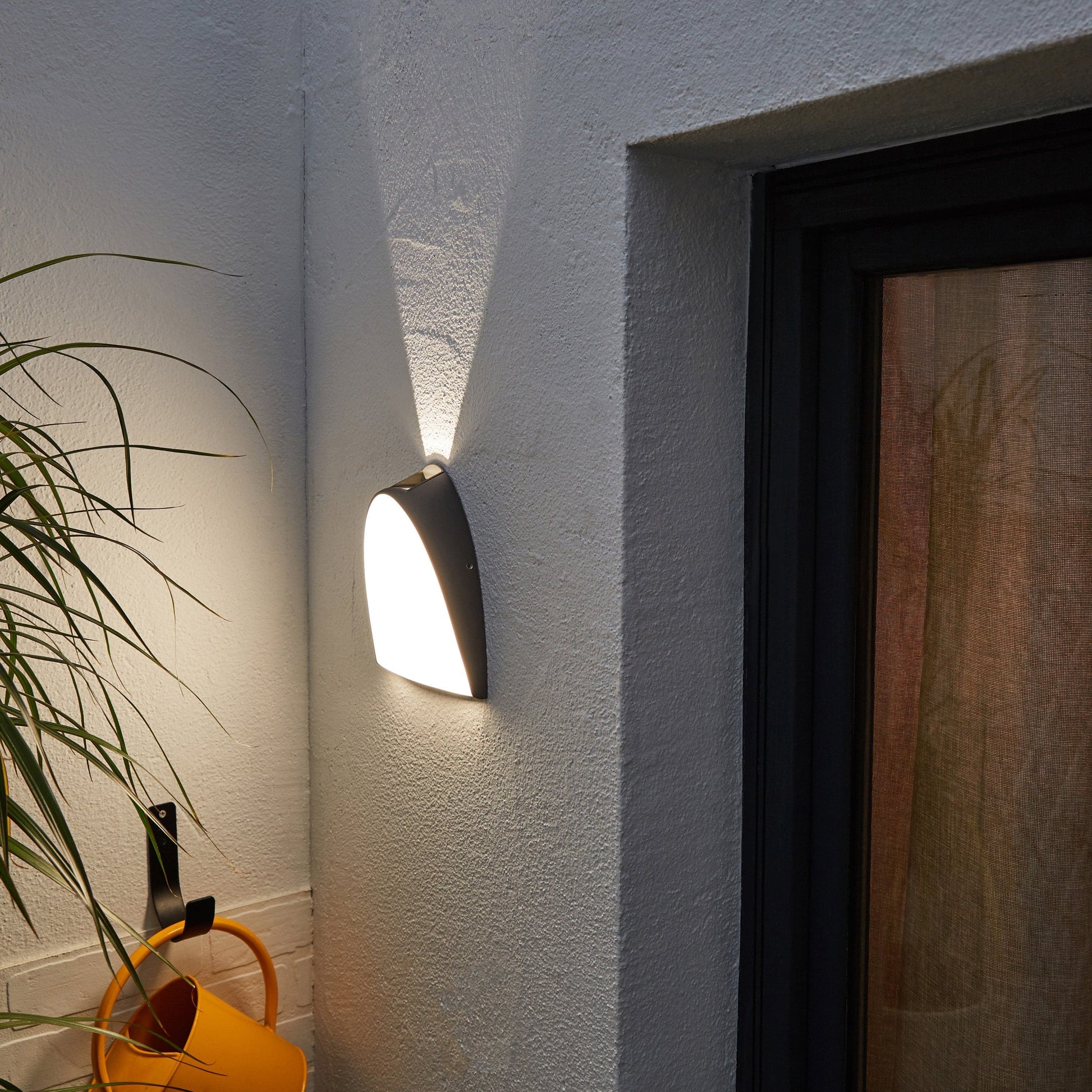 Bricocenter MARGATE GREY ALUMINIUM WALL LIGHT 21X18X6 CM LED 15W NATURAL LIGHT IP54
