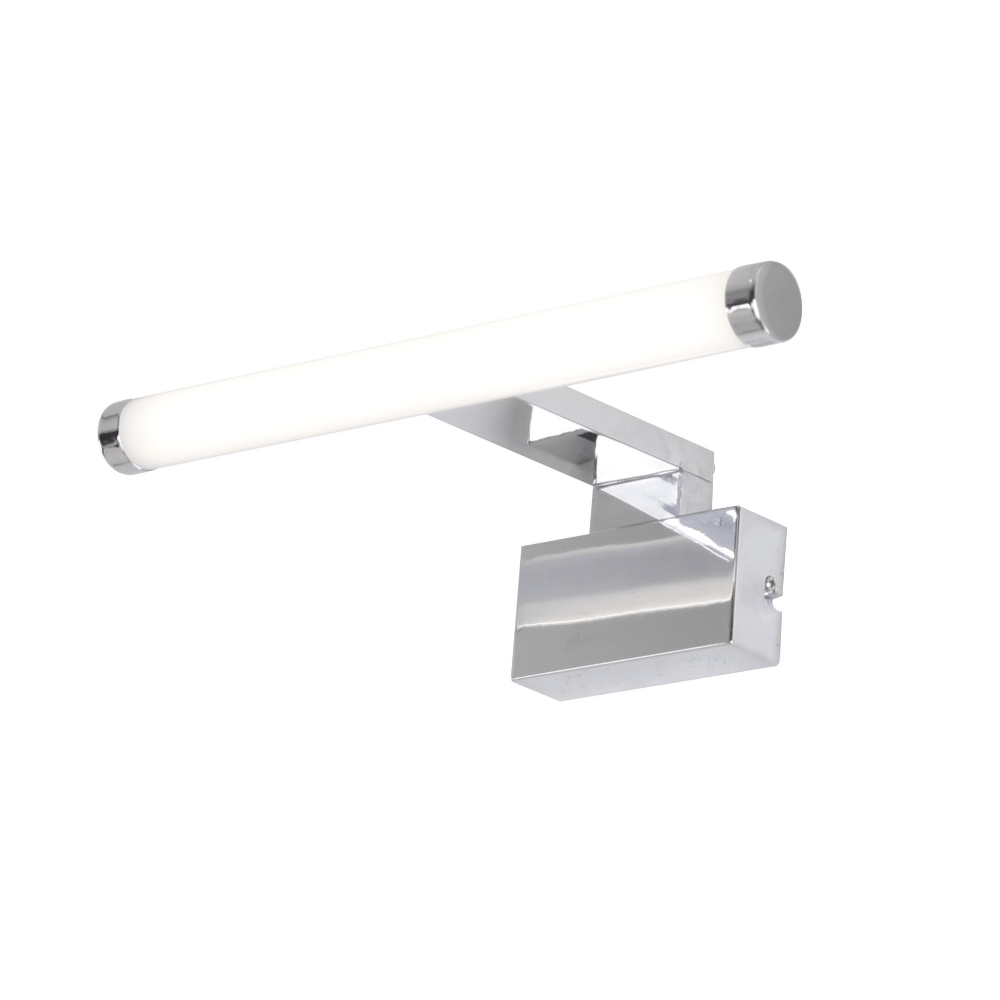 Bricocenter SOLAR MIRROR WALL LIGHT 30 CM ALUMINIUM SILVER LED 5.5W NATURAL LIGHT IP44