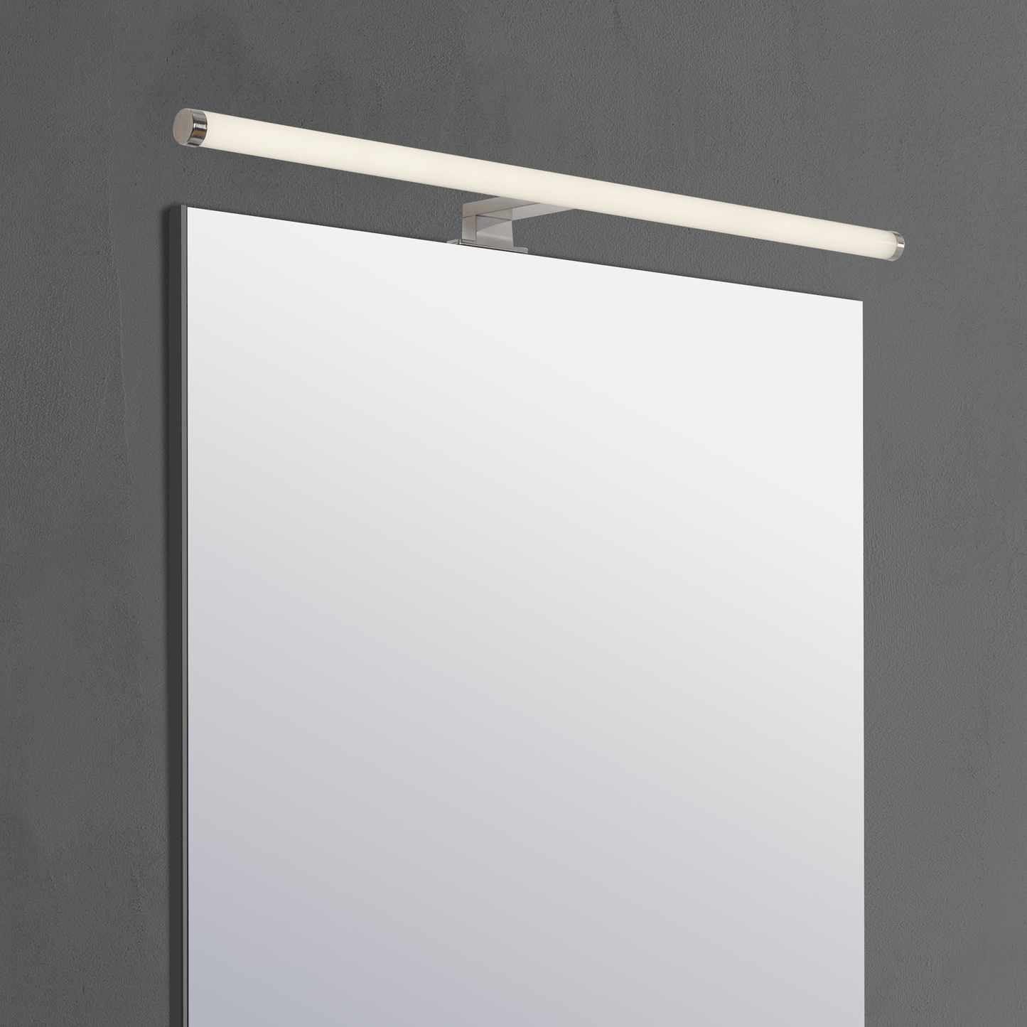 Bricocenter SOLAR WALL LIGHT METAL CHROME 80 CM LED 7W NATURAL LIGHT IP44