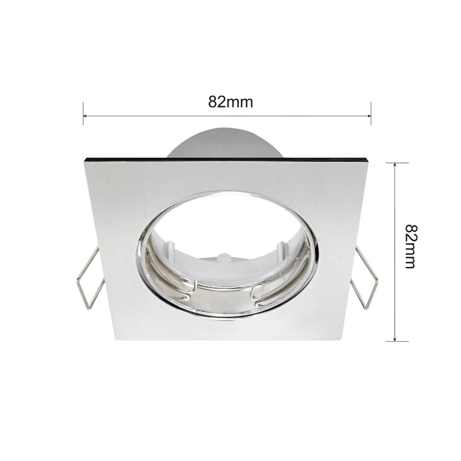 Bricocenter BEZEL FOR SQUARE CHROME CLANE RECESSED SPOTLIGHT