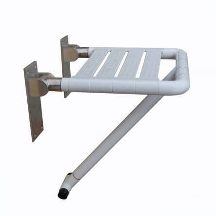 SHOWER SEAT SPACE SENSEA D 35MM STAINLESS STEEL WHITE FOLDING WITH FOOT CAPACITY 130 KG - best price from Maltashopper.com BR430004454