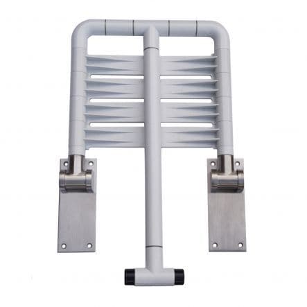 Bricocenter SHOWER SEAT SPACE SENSEA D 35MM STAINLESS STEEL WHITE FOLDING WITH FOOT CAPACITY 130 KG