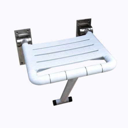 SHOWER SEAT SPACE SENSEA D 35MM STAINLESS STEEL WHITE FOLDING WITH