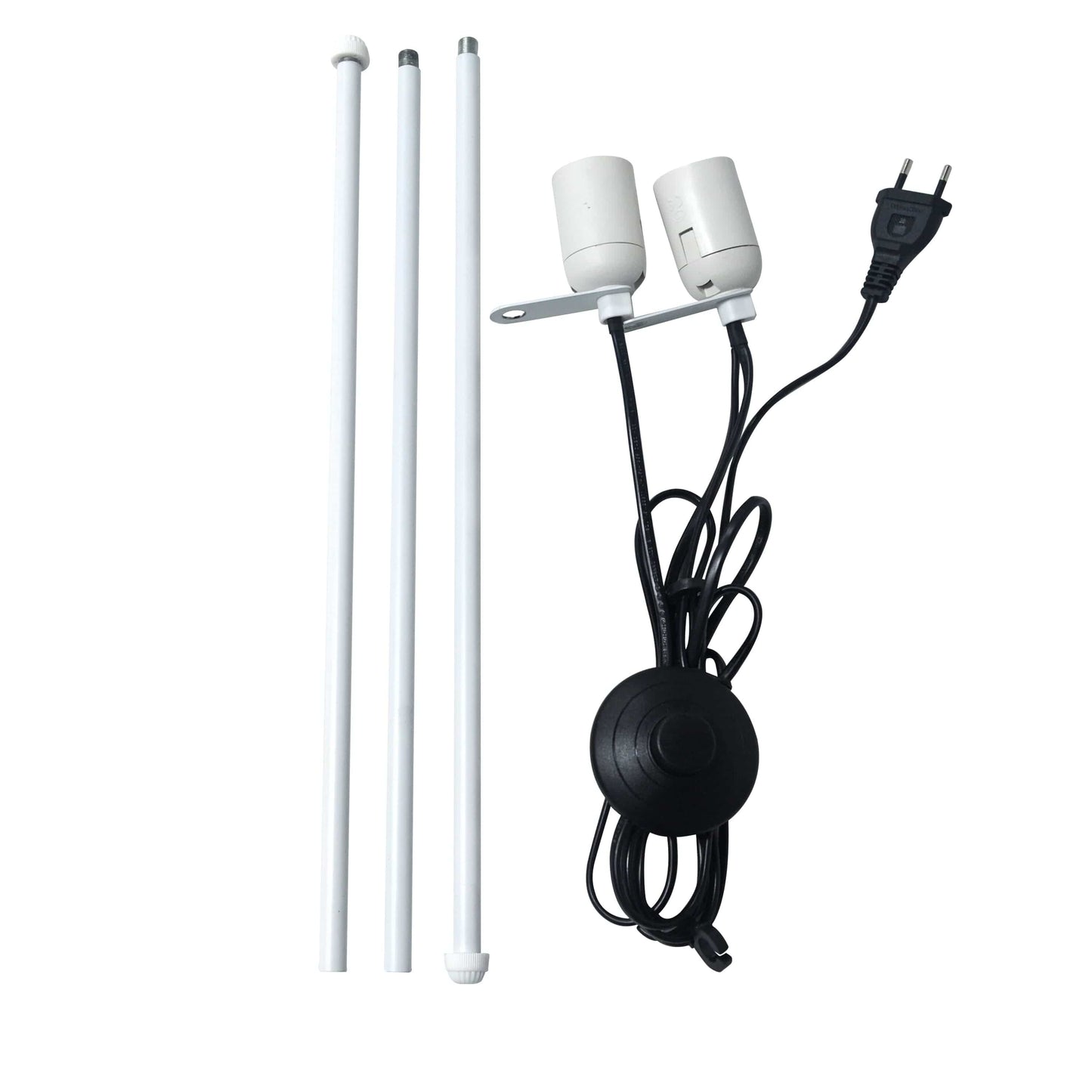 Bricocenter FLOOR LAMP ANJO METAL WHITE H130 2XE27=60W